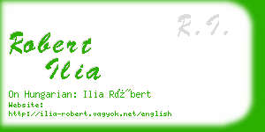 robert ilia business card